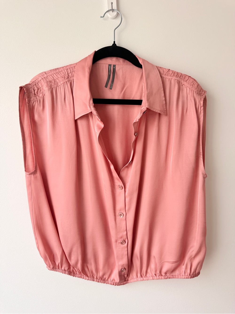 ANTHROPOLOGIE PINK BLOUSE